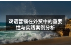 双语营销在外贸中的重要性与实践案例分析